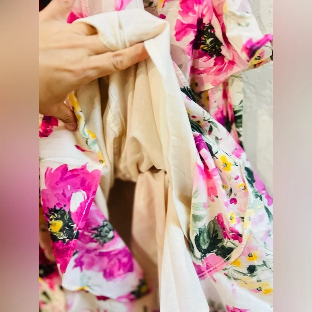 Abercrombie & Fitch colorful flower print maxi dress NWT